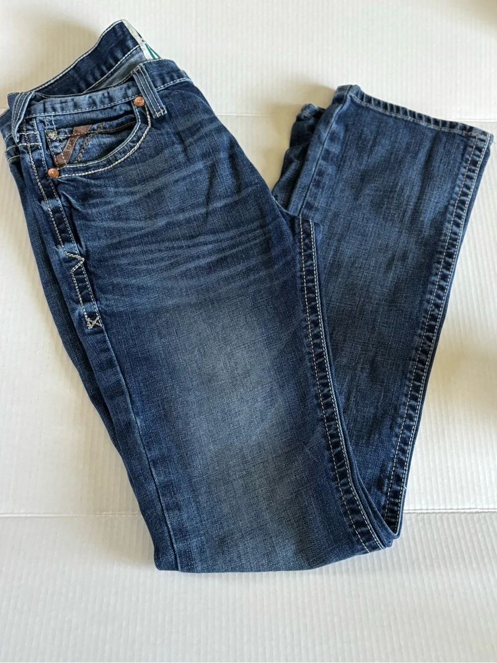 Ariat Men’s Indigo Washed Slim Straight Jeans